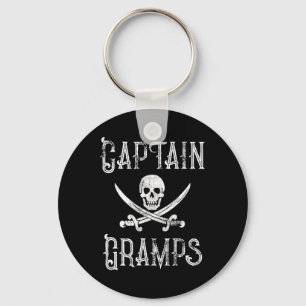 Personalized Boating Pirate Gift Captain Gramps Keychain