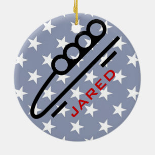 Personalized BobSledding Ornament