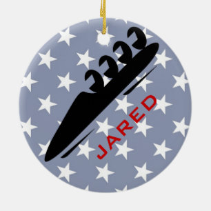 Personalized BobSledding Ornament