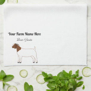 Personalized Boer Goat Kitchen Towel