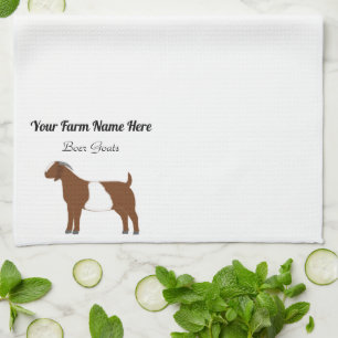Personalized Boer Goat Kitchen Towel