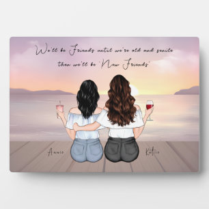 Personalized Bohemian Best Friend Custom Gift  Plaque