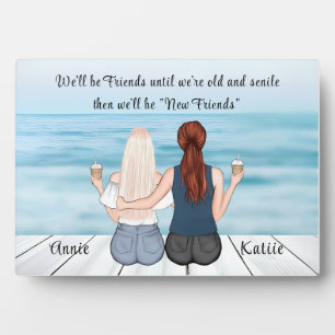 Personalized Bohemian Best Friend Custom Gift Plaque