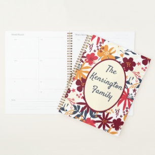Personalized Bohemian Family  JOURNAL Planner