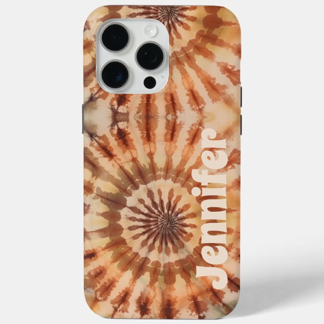 Personalized Bohemian Tie Dye iPhone / iPad case (Back)
