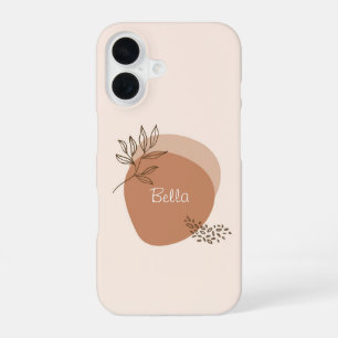 Personalized Boho Beige iPhone Case