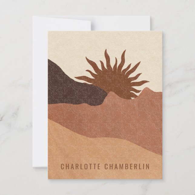 Personalized Boho  Card (Front)