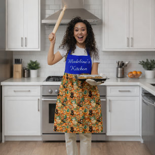 Personalized Boho Cats Apron