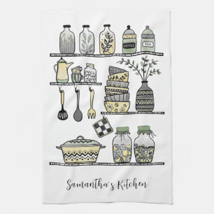 Personalized Boho Chic Modern Farmhouse Decor  Kitchen Towel