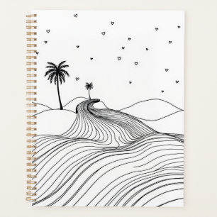 Personalized Boho Desert Print Planner