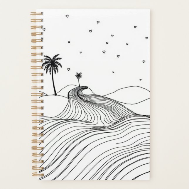 Personalized Boho Desert Print Planner (Front)