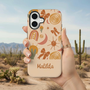Personalized Boho Desert Sun Pattern Phone Case