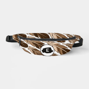 Personalized Boho Feather Monogram Fanny Pack