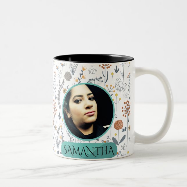 Personalized Boho floral Mother's day Mug (Right)