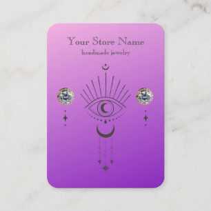 Personalized Boho Mystical Jewellery Display Business Card