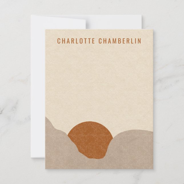 Personalized Boho Note Cards (Front)