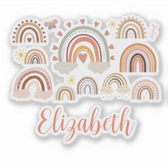Personalized Boho Rainbow Kids (Front)
