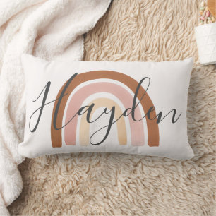 Personalized Boho Rainbow Name Pillow