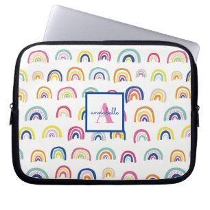 Personalized Boho Rainbow Pattern Laptop Sleeve