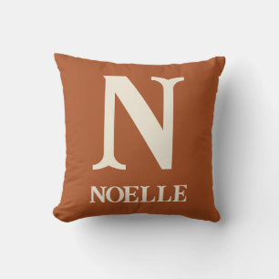 Personalized Boho Safari Nursery Monogram Throw Pillow