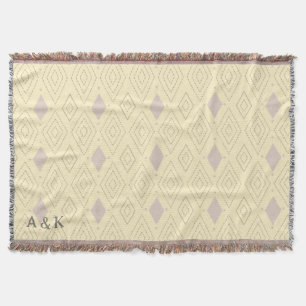 Personalized Boho Throw Blanket