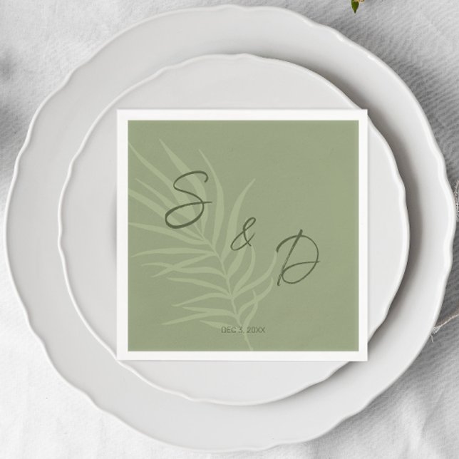 Personalized Boho Wedding Napkin (Personalized Monogram Boho Napkins)
