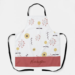 Personalized Boho Wildflower Apron