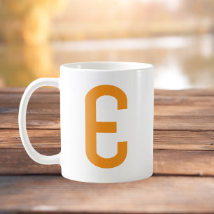 Personalized Bold Initial Coffee Mug