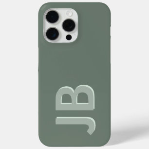 Personalized Bold Initial Monogram iPhone 15 Pro Max Case
