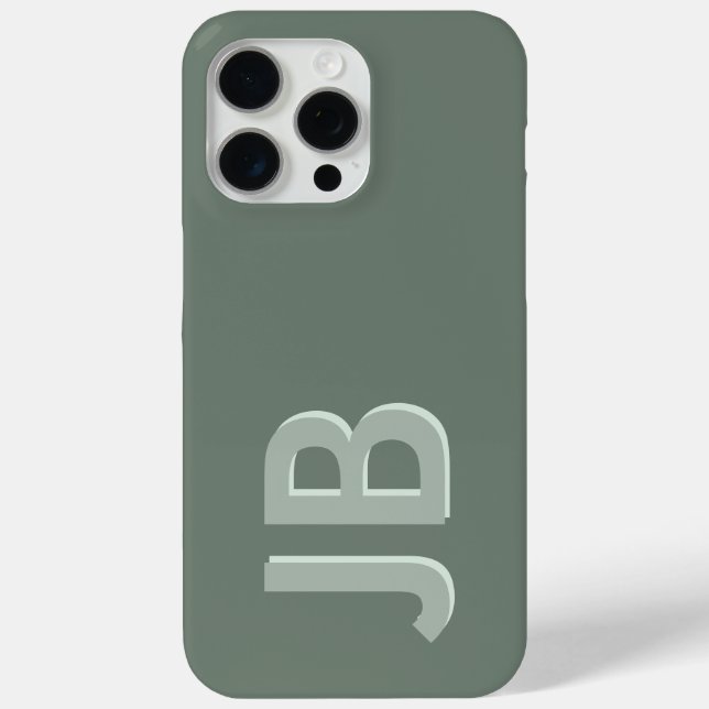 Personalized Bold Initial Monogram Case-Mate iPhone Case (Back)