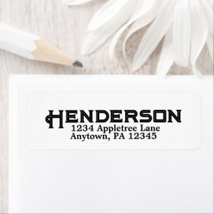 Personalized BOLD Name Address City State Custom