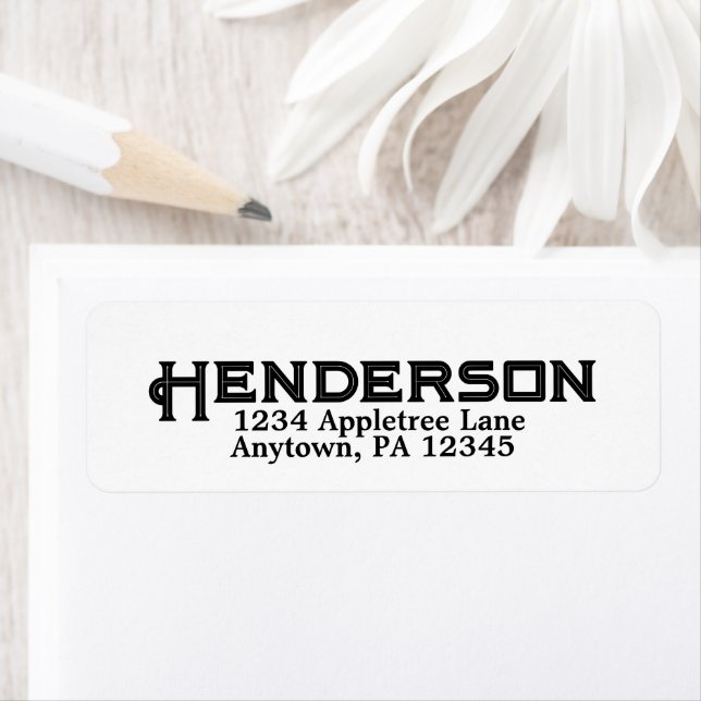 Personalized BOLD Name Address City State Custom (Insitu)