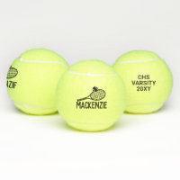 Personalized Bold Name Custom Tennis Balls