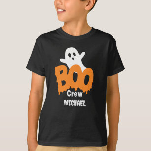 Personalized Boo Crew Kids Halloween  T-Shirt
