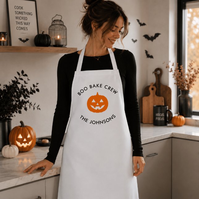 Personalized Boo Crew Pumpkin – Personalized Apron (Creator Uploaded)