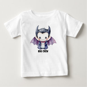 Personalized "Boo Crew" T-Shirt with Cute Dracula