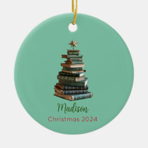 Personalized Book Christmas Tree Ornament