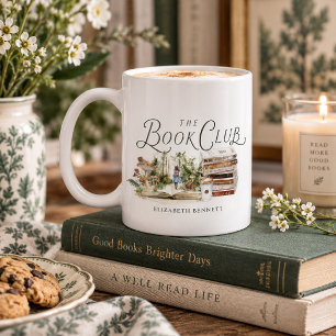Personalized Book Club Watercolor Mug