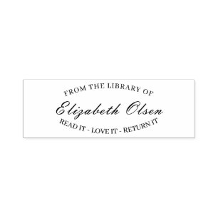 Personalized Book– Custom From The Library Of Self-inking Stamp