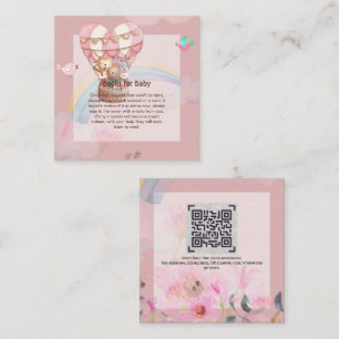 Personalized BOOK for Baby Hot Air Balloon Theme Card