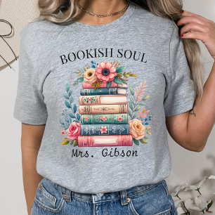 Personalized Book Lover Gift, Book Club Reader Tri-Blend Shirt