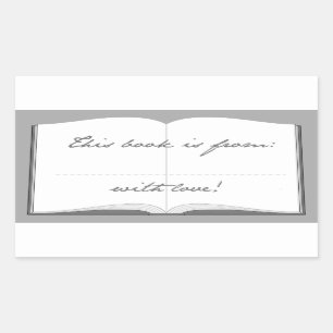 Personalized Book Stickers (This Book Is From)