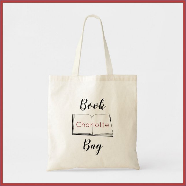 Personalized Book Tote Bag (Creator Uploaded)
