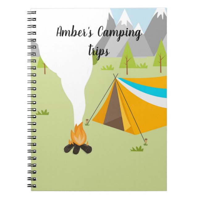 Personalized Book with a camping theme (Front)