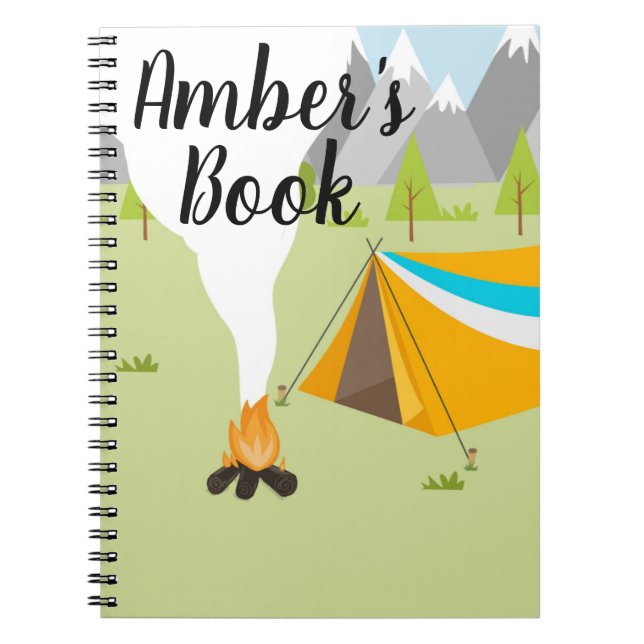 Personalized Book with a camping theme (Front)