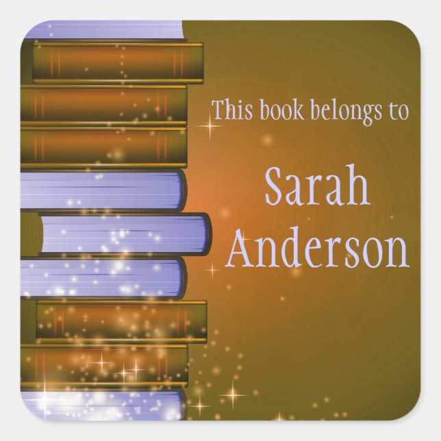 Personalized Bookplate Sticker (Front)