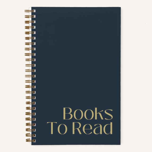 Personalized "Books To Read" Reading Journal (Front)