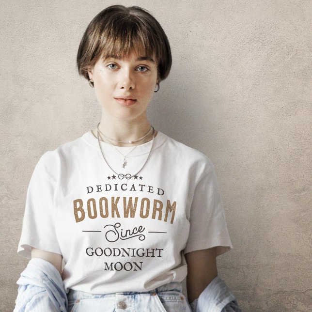 Personalized Bookworm Since T-Shirt (Creator Uploaded)