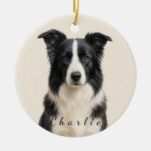 Personalized Border Collie Dog Ornament