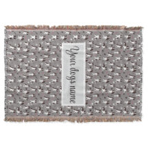 Personalized Border Collie Pattern Blanket